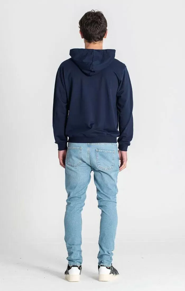 Blue Melting Bear Hoodie Jacket