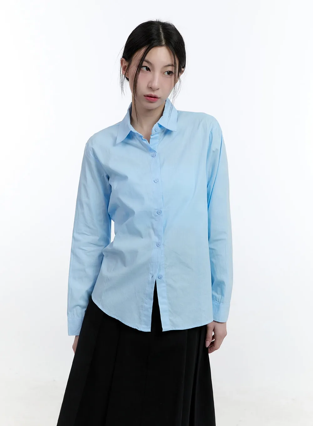 Classic Long-Sleeve Collared Shirt CJ520