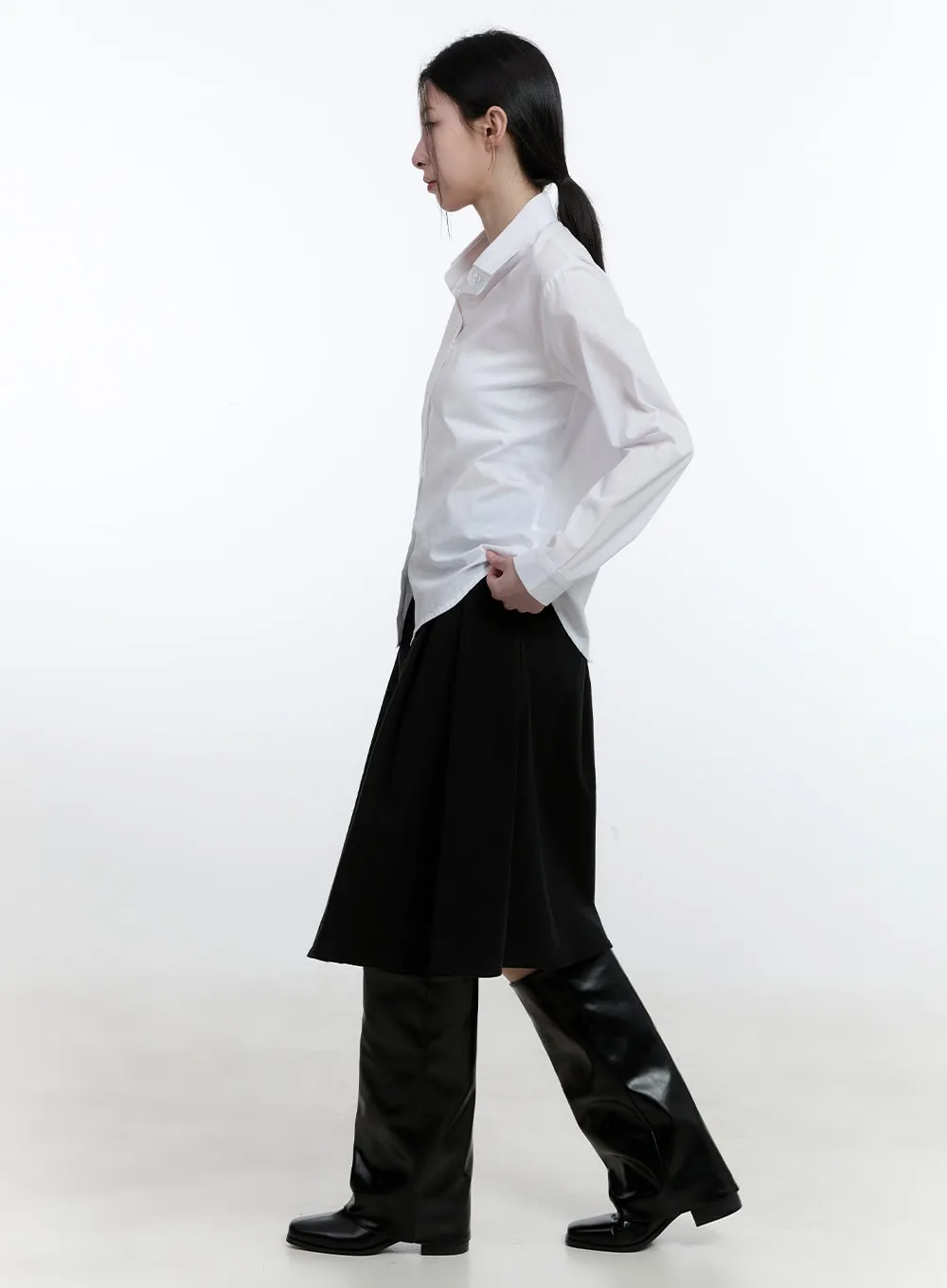 Classic Long-Sleeve Collared Shirt CJ520