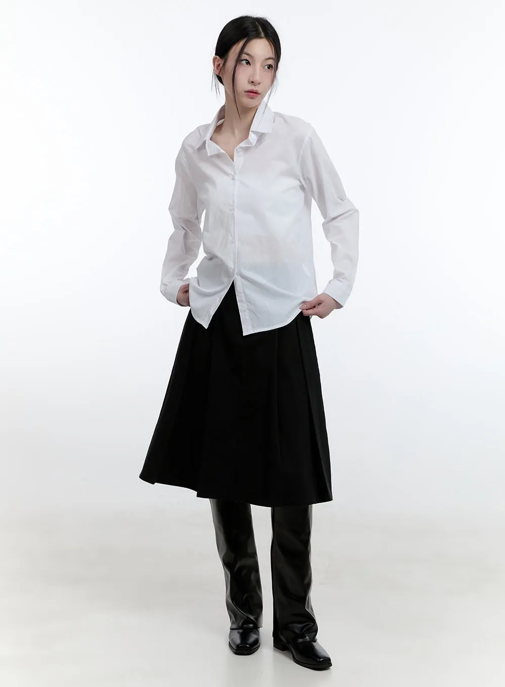 Classic Long-Sleeve Collared Shirt CJ520