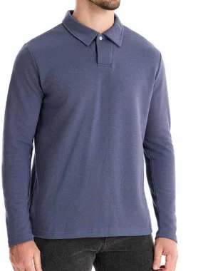 Collared Neck Long Sleeve Polo