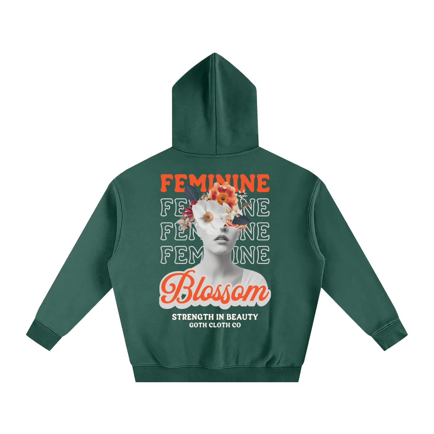 Feminine Bloom Fleeced Hoodie