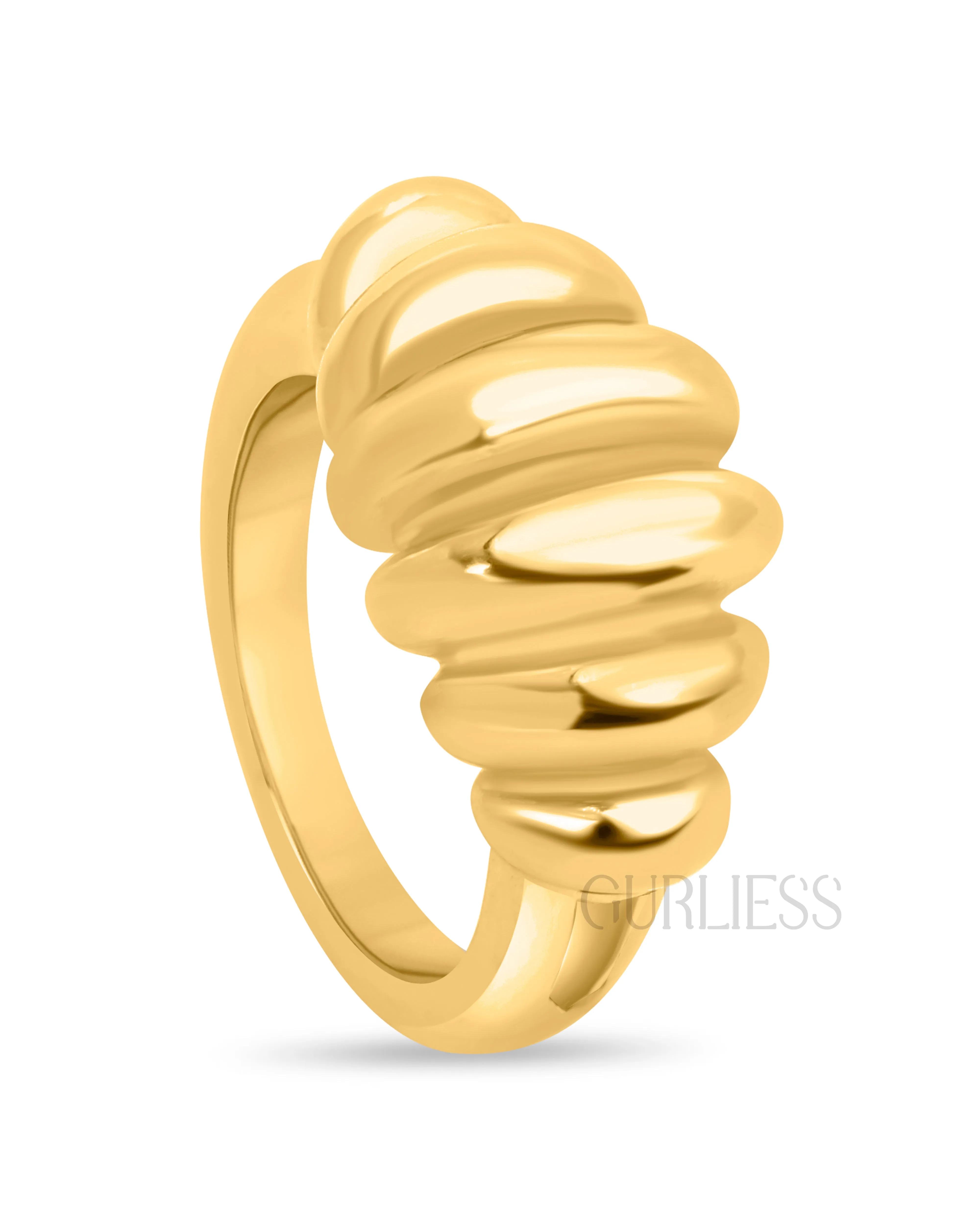 Feminine Finesse Gold Rings