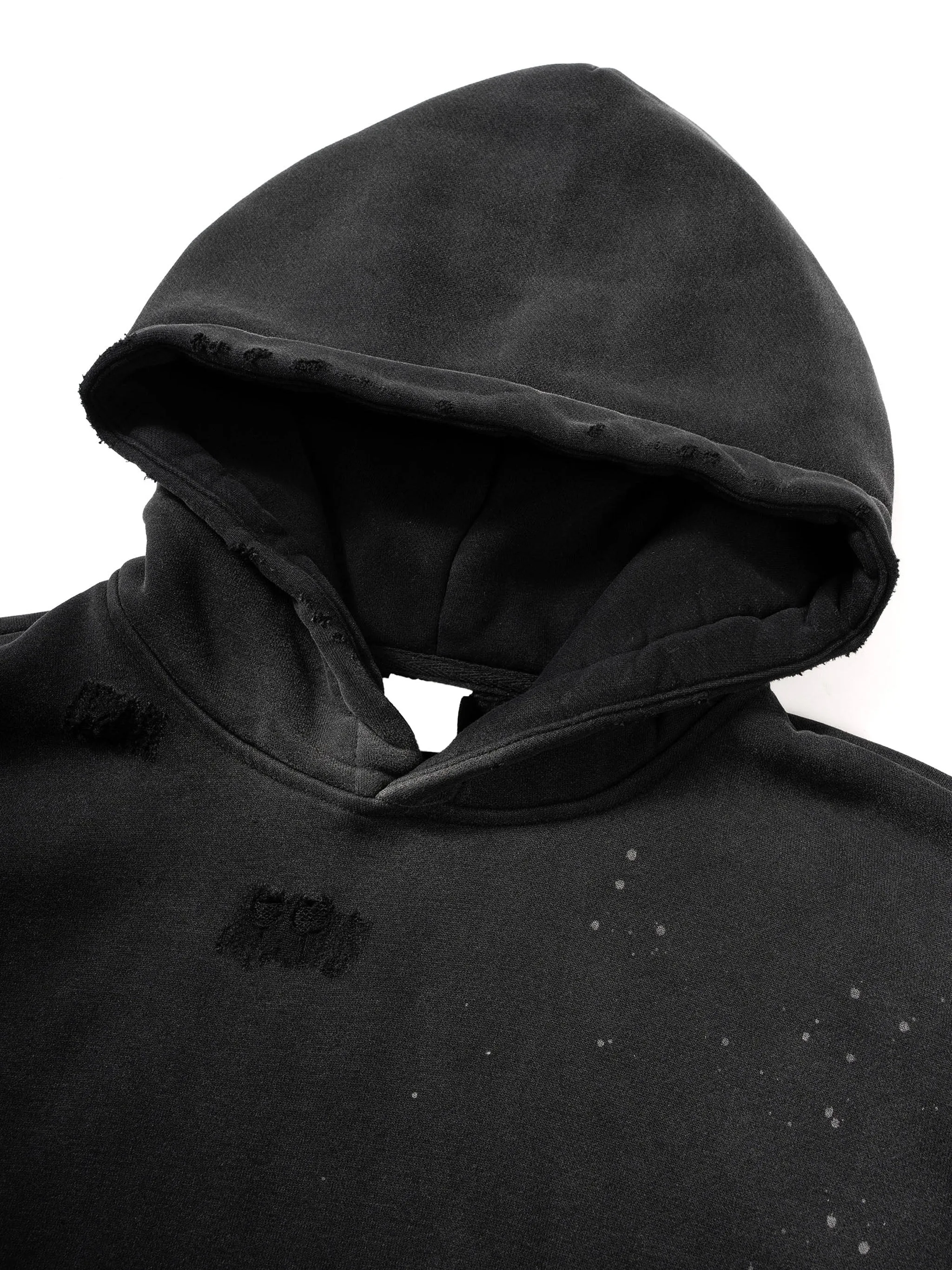 Feminine Vintage Frayed Premium Metal Hoodie