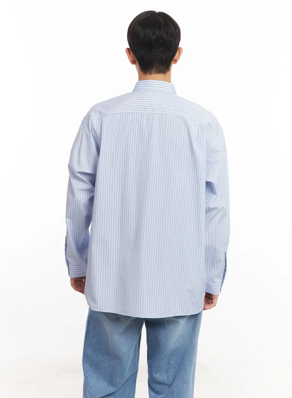 Men's Classic Stripe Collared Shirt IM527