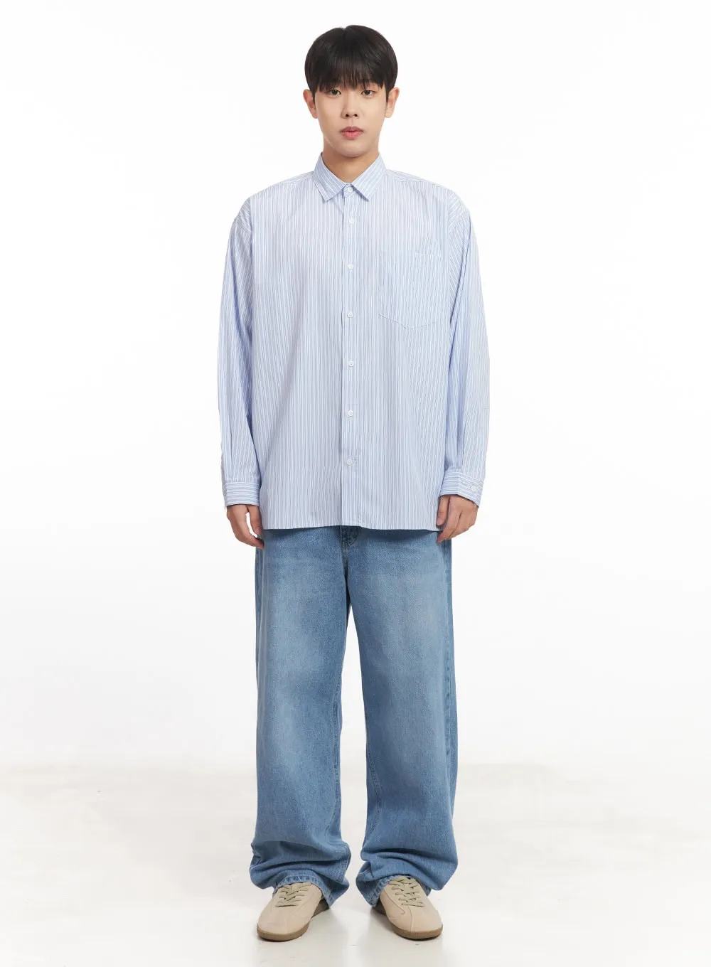 Men's Classic Stripe Collared Shirt IM527