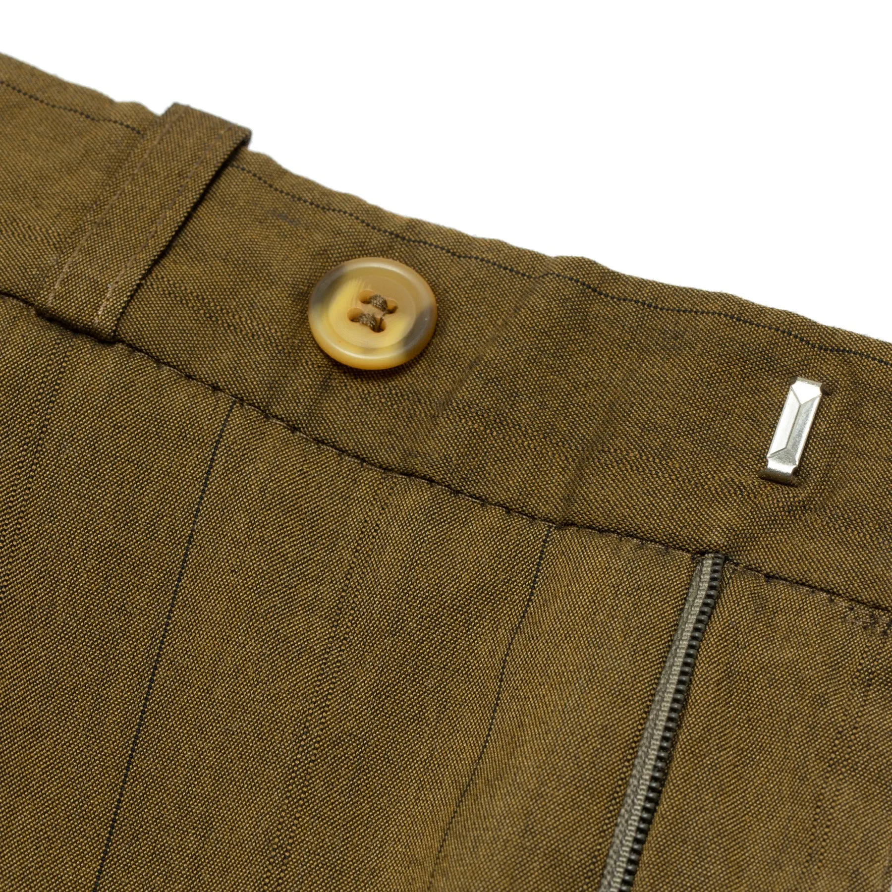 Oxford Weave, Pinstripe, Summer-Weight, Cuffed Hems