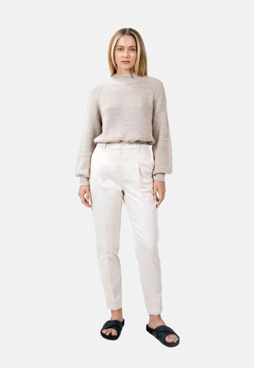 Salo QVD Tapered Trousers in Egret