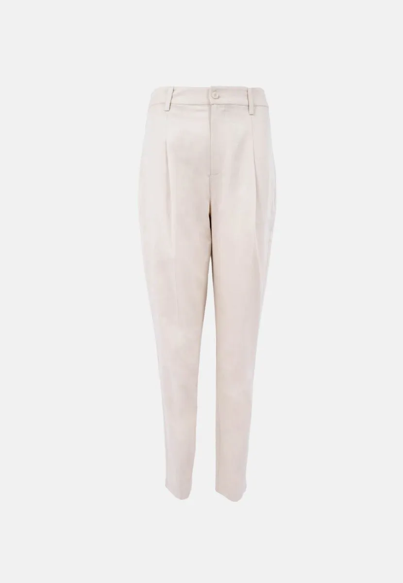 Salo QVD Tapered Trousers in Egret