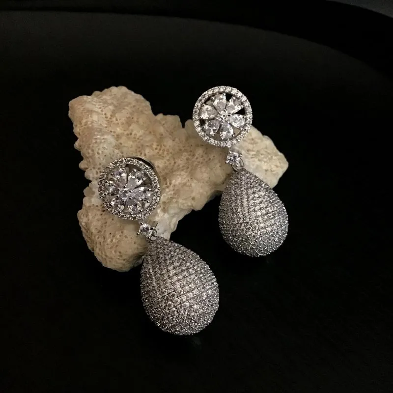 Silver Zircon/AD Earring 5617-9682