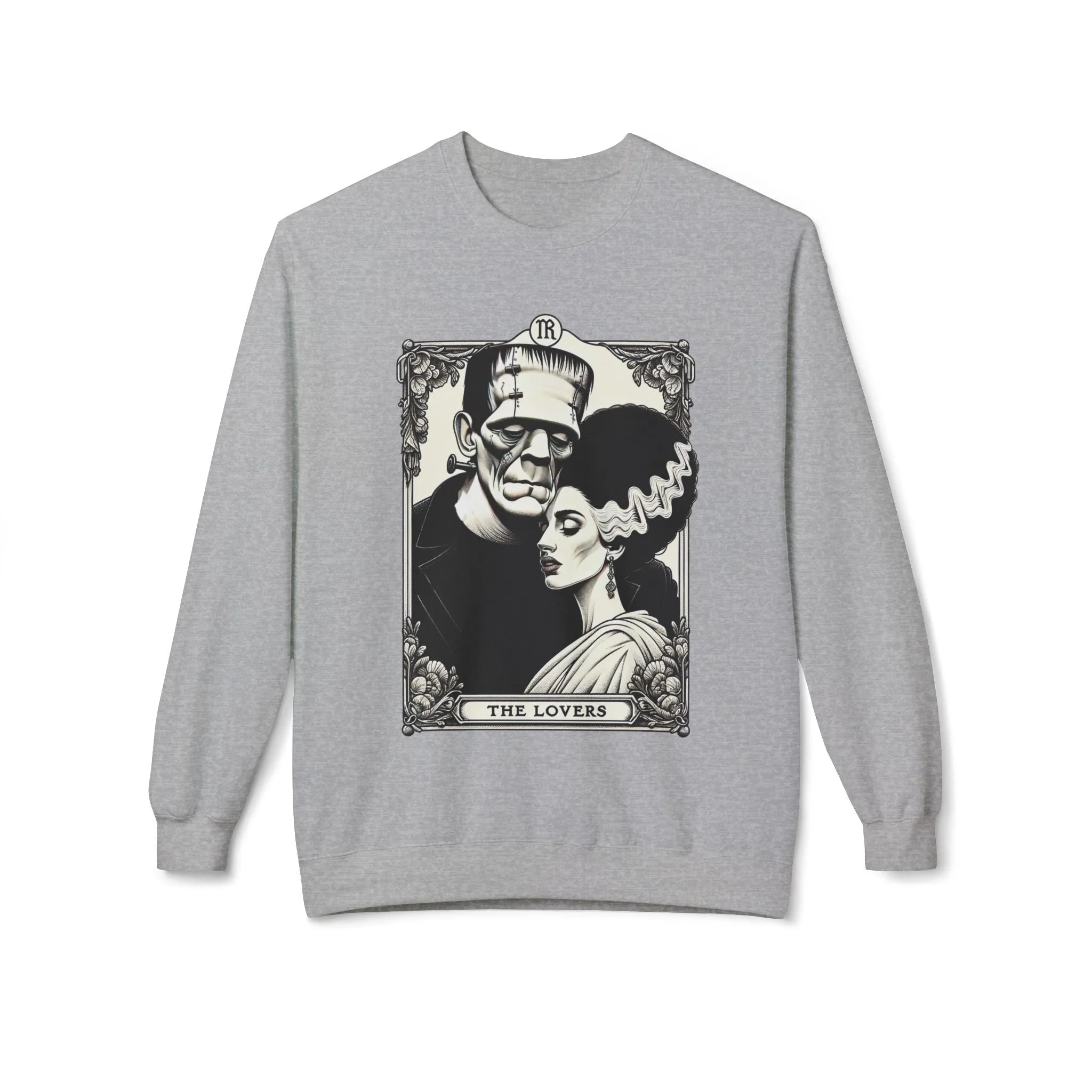 The Lovers Tarot Frankenstein & Bride Sweatshirt