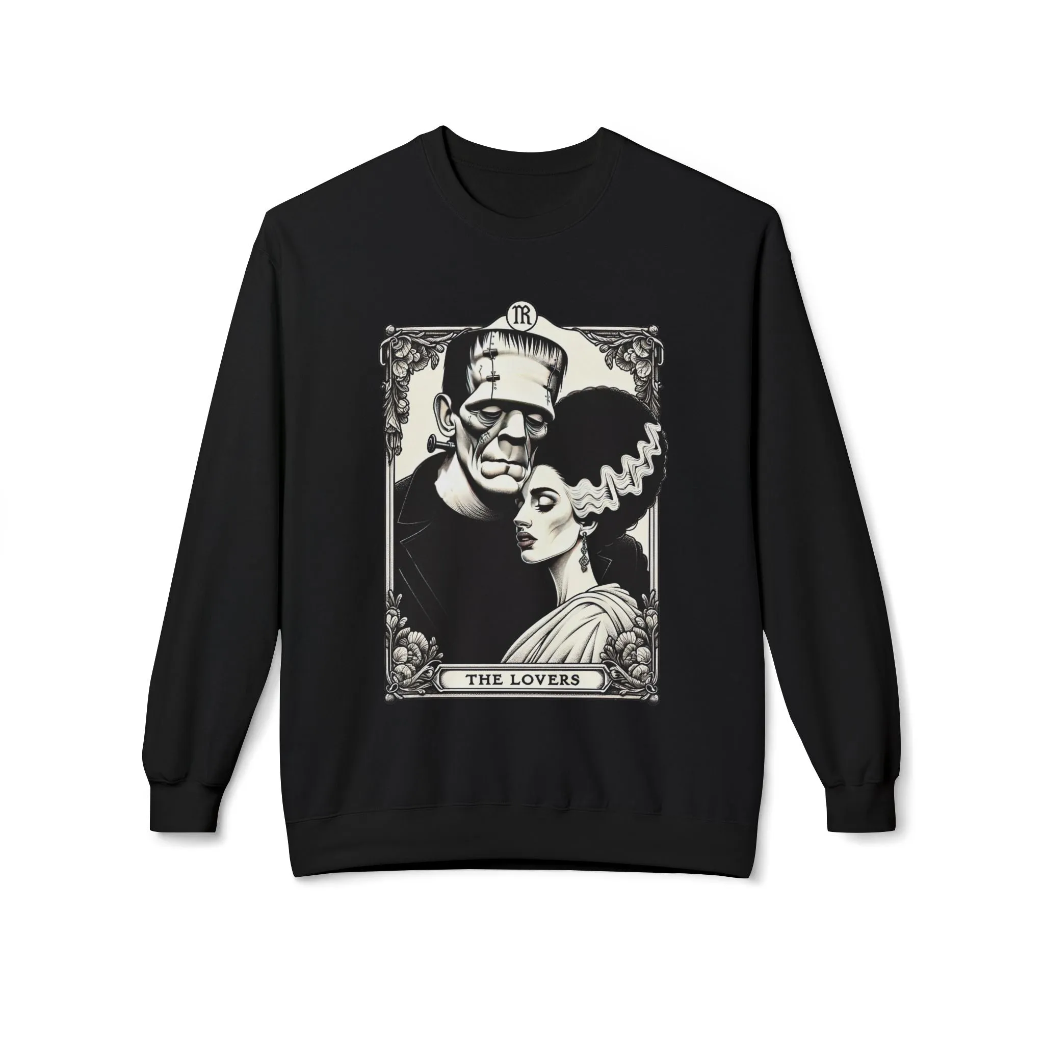 The Lovers Tarot Frankenstein & Bride Sweatshirt